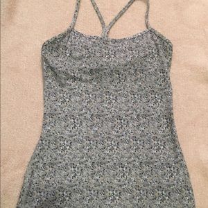 Lululemon Racerback Tank Grey/Tan/Black